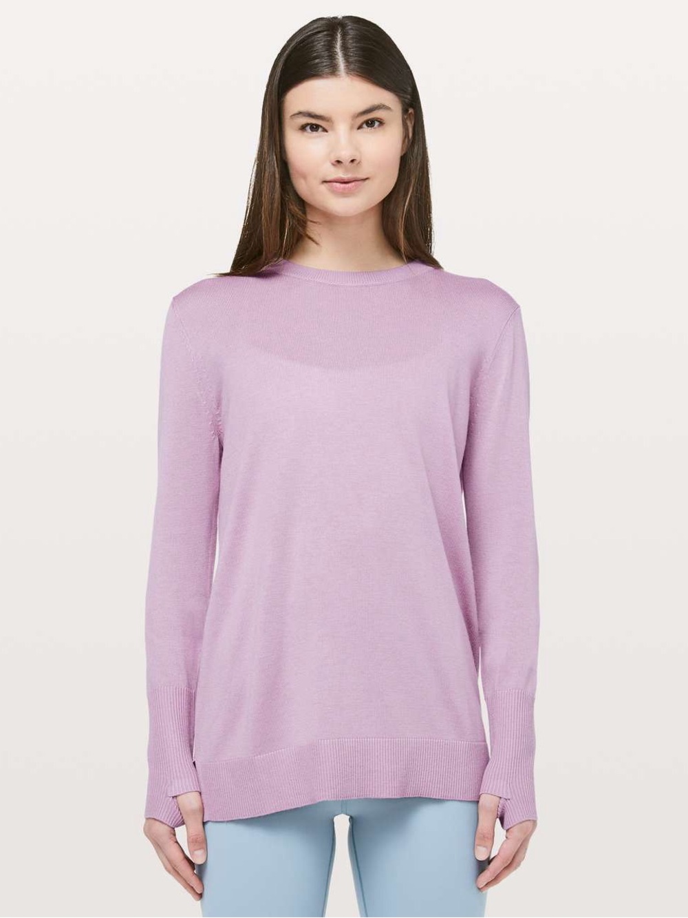 Lululemon Still At Ease Pullover - Antoinette Lilac Cashmere-Blend Knit Sweater